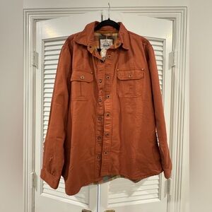 Men's Rust Shirt Jacket